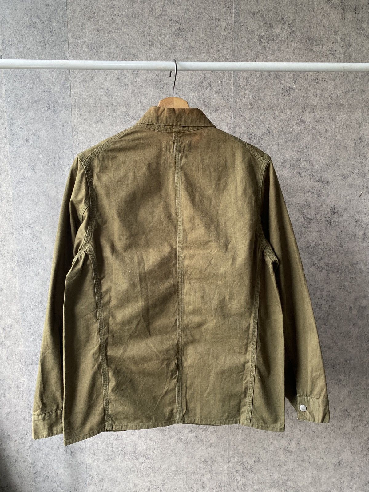 Sassafras Sassafras Japan Olive Green Sunfaded Button Jacket Size US M / EU 48-50 / 2 - 2 Thumbnail