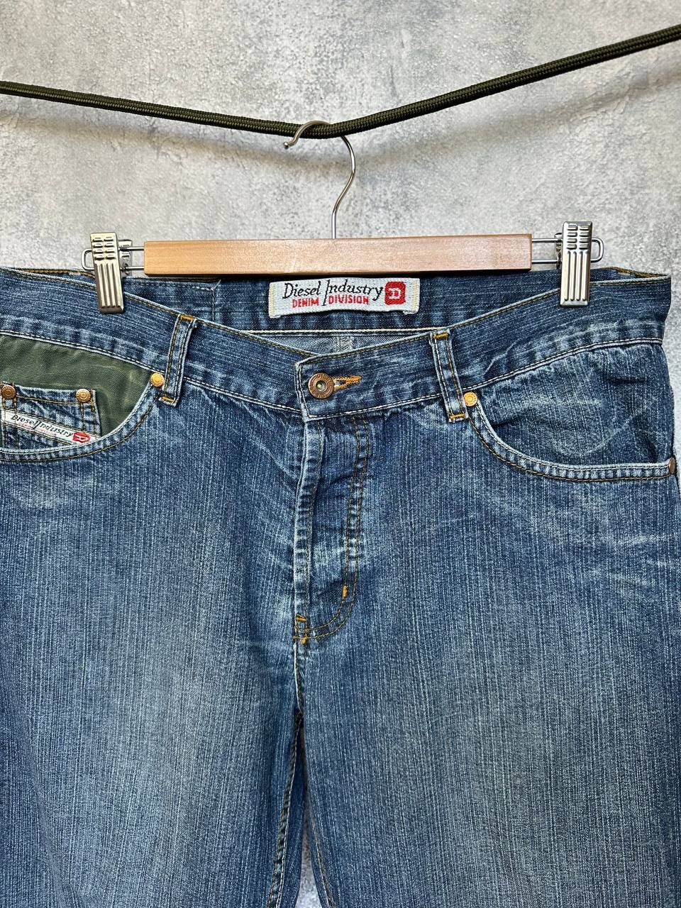 Diesel Diesel Jeans Denim Division Y2K Green Trim Made in Italy Size US 32 / EU 48 - 5 Thumbnail