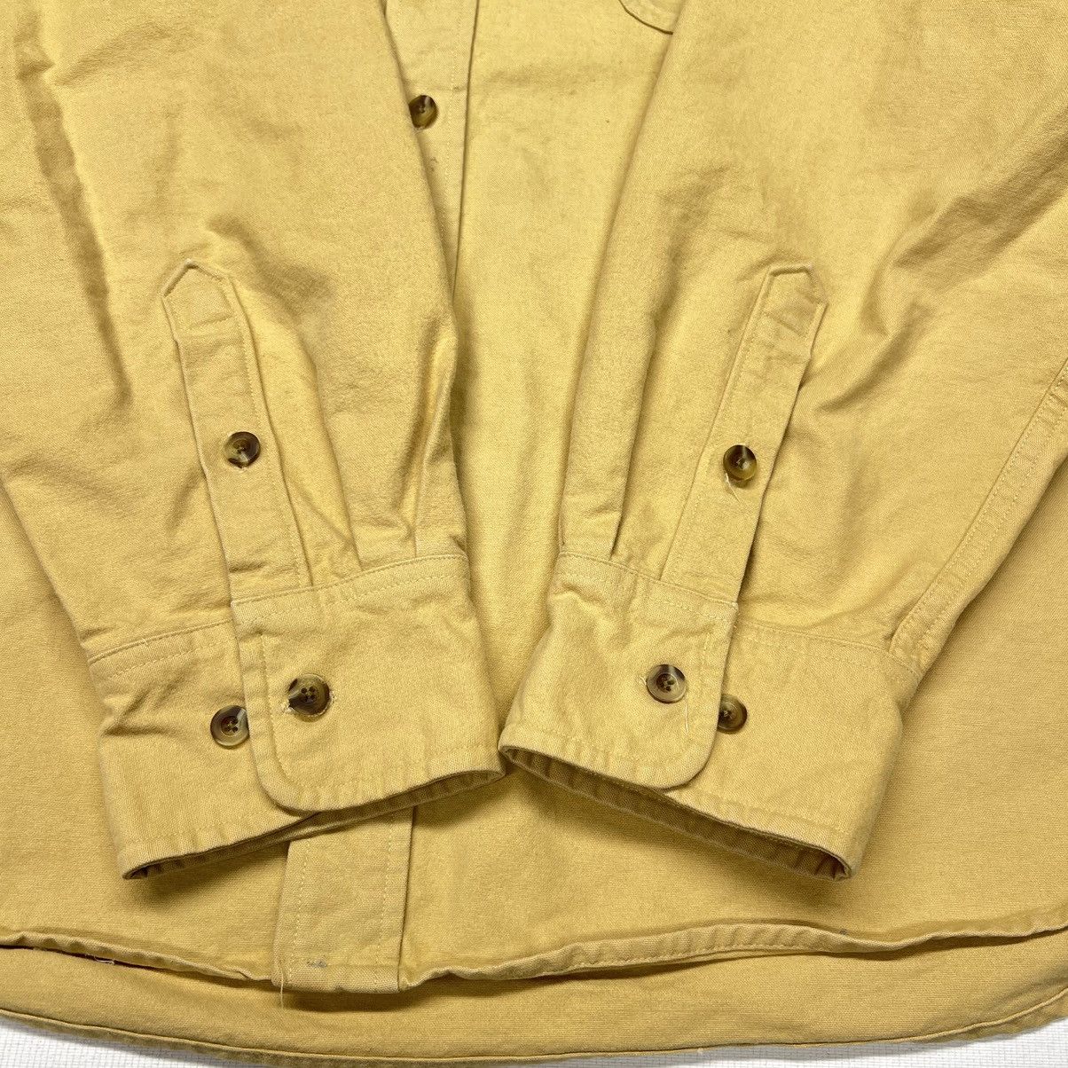Cabelas × Vintage Cabelas Button Down Shirt Yellow Flannel Heavy Long Sleeve Size US XXL / EU 58 / 5 - 7 Thumbnail