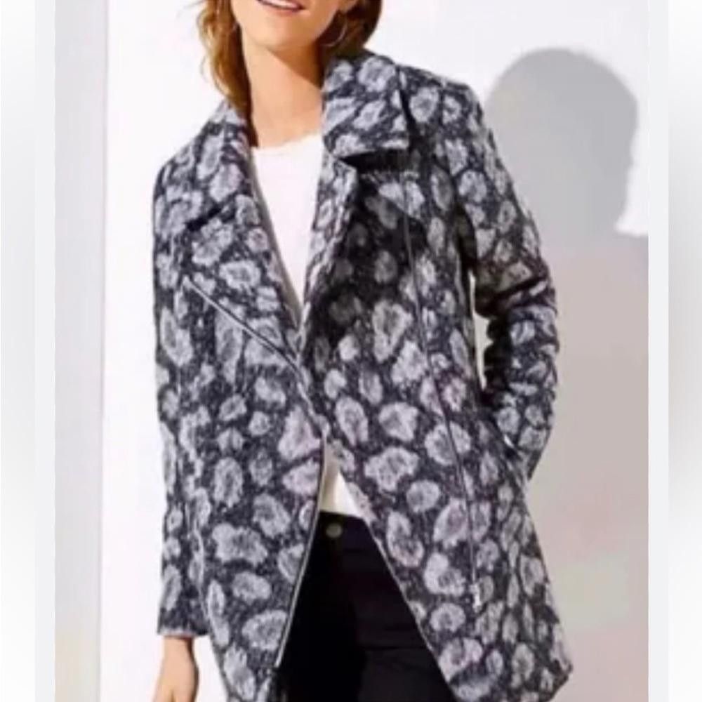 Designer LOFT l Wool Blend Leopard Print Coat XS Size XS / US 0-2 / IT 36-38 - 11 Thumbnail