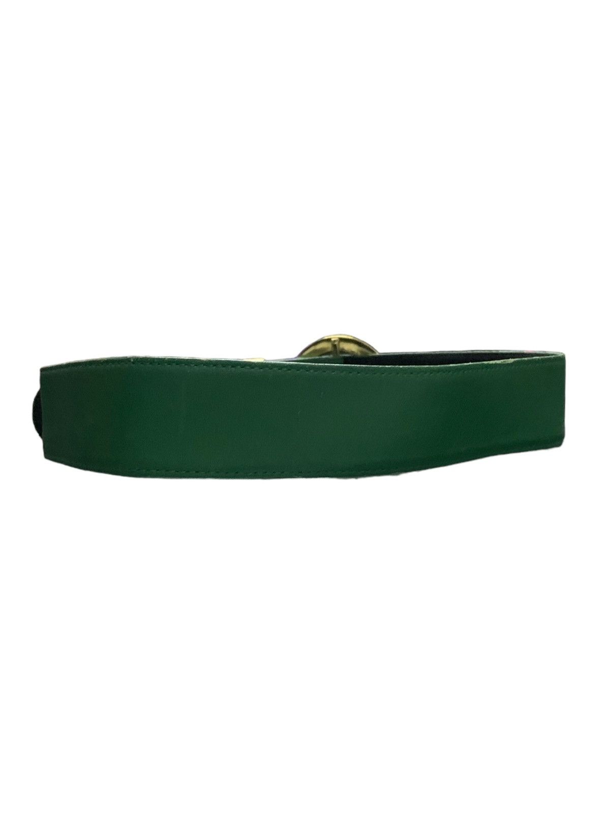 Valentino Valentino Garavani Oval Gold Pleated Leather Belt Size ONE SIZE - 4 Thumbnail