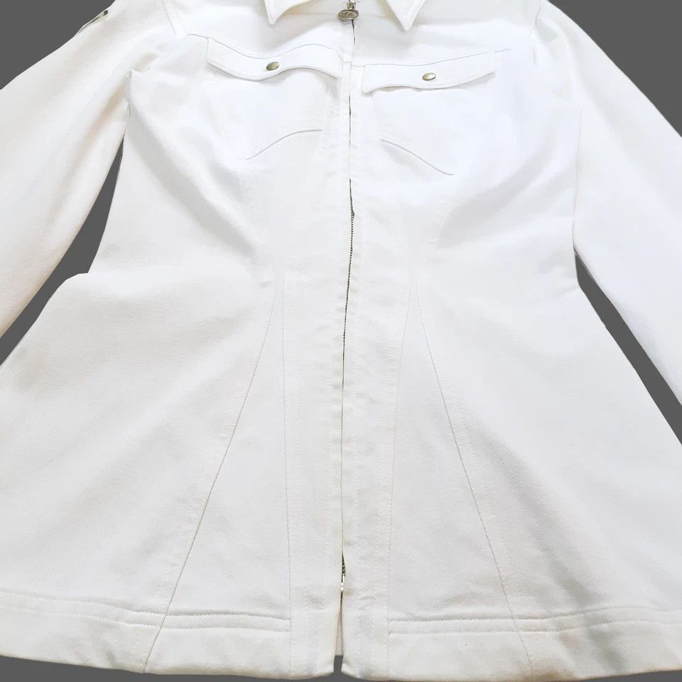 Thierry Mugler MTM Thierry Mugler Vintage Jacket Stretch White Size XS / US 0-2 / IT 36-38 - 5 Thumbnail