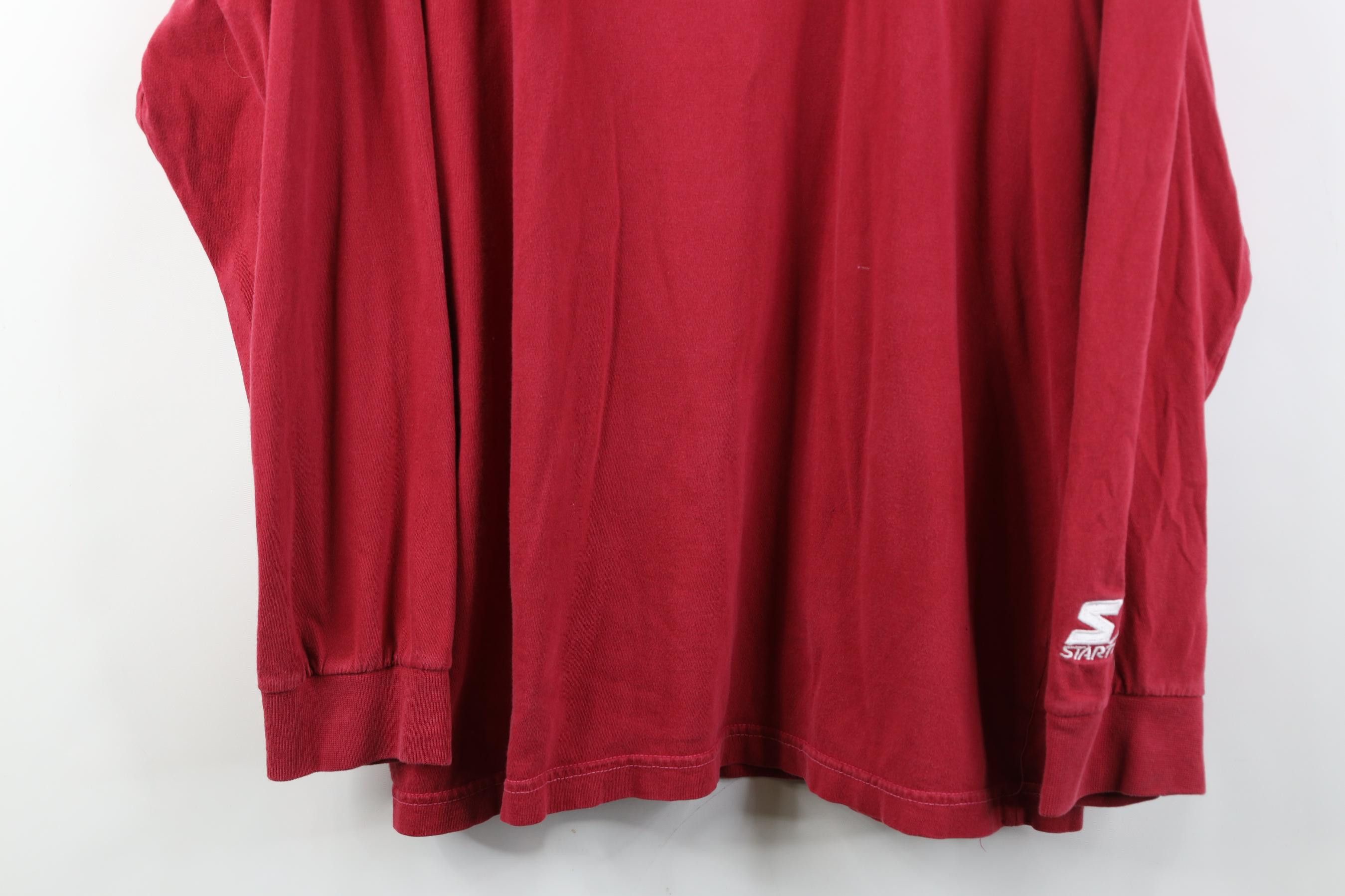 Starter Vintage 90s Starter San Francisco 49ers Mock Neck T-Shirt Size US L / EU 52-54 / 3 - 3 Thumbnail