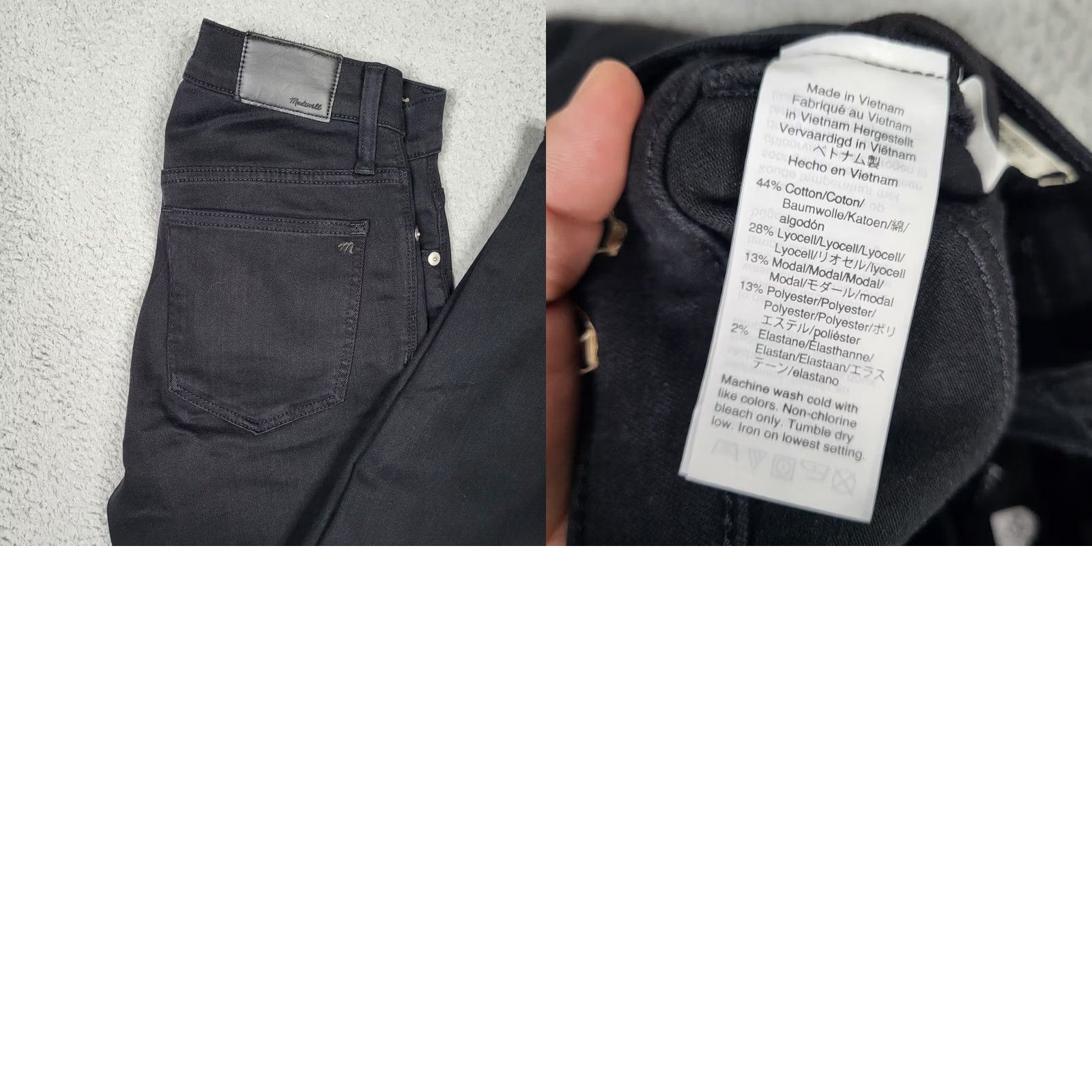 Madewell Madewell Black 9" MID-RISE Skinny Women's Casual Jeans Size 27 Size 27" / US 4 / IT 40 - 8 Thumbnail