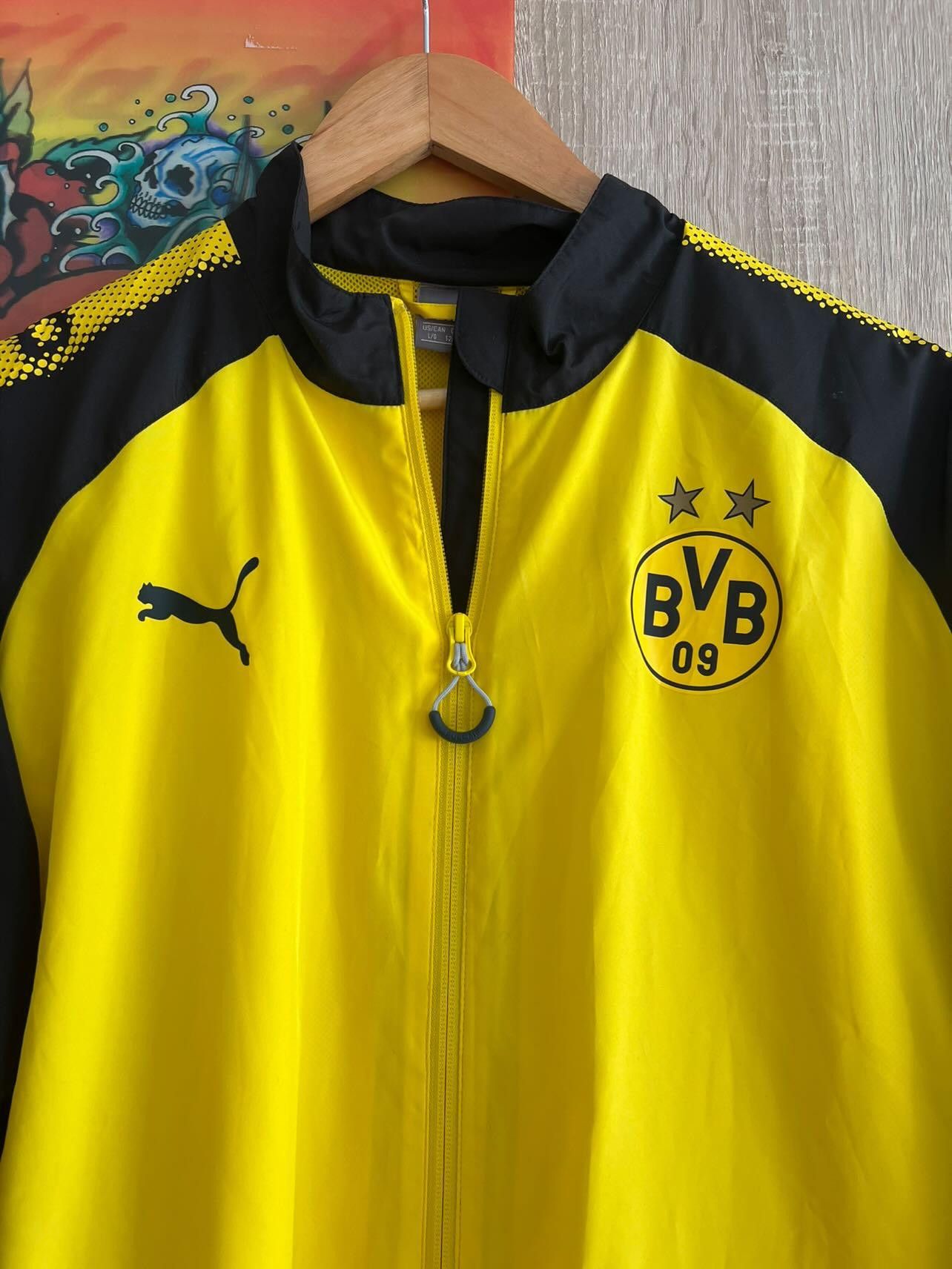 Puma PUMA BORUSSIA DORTMUND 2017/18 BVB soccer jacket Size US L / EU 52-54 / 3 - 11 Thumbnail