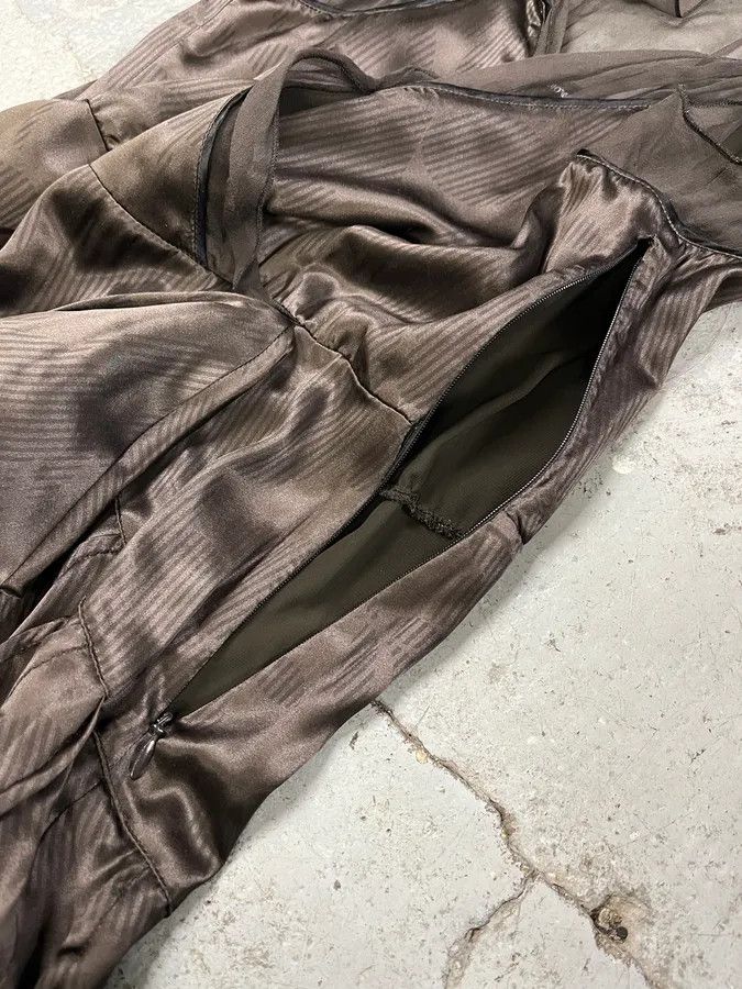 Emporio Armani × Vintage FW2006 Emporio Armani Black Mesh Asymmetrical Dress Size S / US 4 / IT 40 - 5 Thumbnail