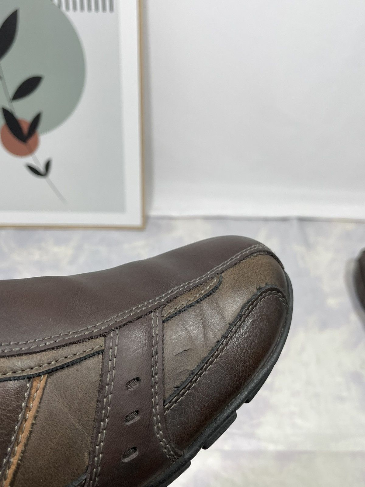 SKECHERS × Vintage Skechers Marter Mens Slip On Sneakers in Brown Size US 10.5 / EU 43-44 - 8 Thumbnail