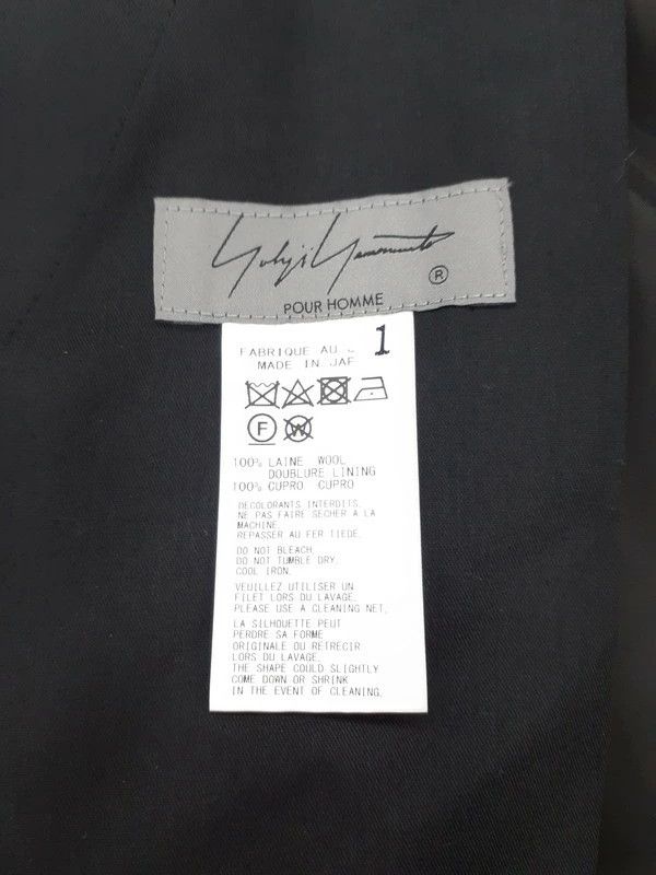 Yohji Yamamoto Yohji Yamamoto Pour Homme wool black pants Size US 41 - 3 Thumbnail