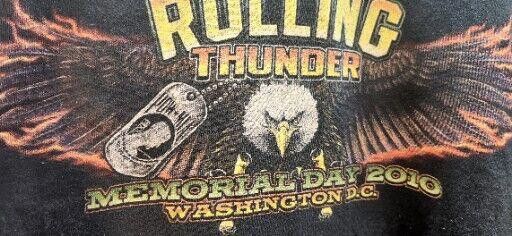 Gildan 23rd Annual Memorial Day Rolling Thunder Tshirt Size Large Size US L / EU 52-54 / 3 - 5 Thumbnail