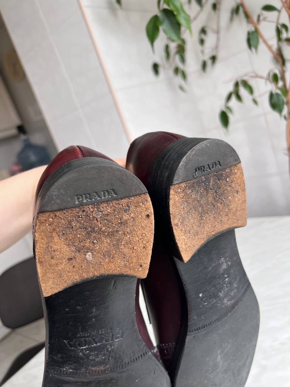 Prada × Vintage PRADA Brogue Oxfords Vintage y2k luxury grunge archive Size US 9 / EU 42 - 14 Thumbnail