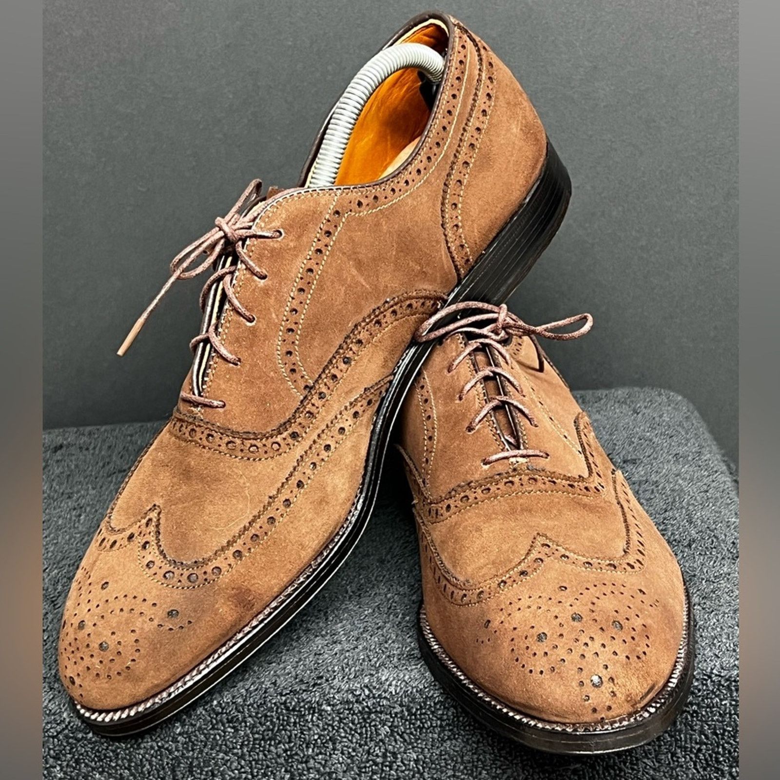 Alden Rare Vintage 1990’S Alden 9.5 AC Wingtip Blucher Derby Shoes Size US 9.5 / EU 42-43 - 3 Thumbnail