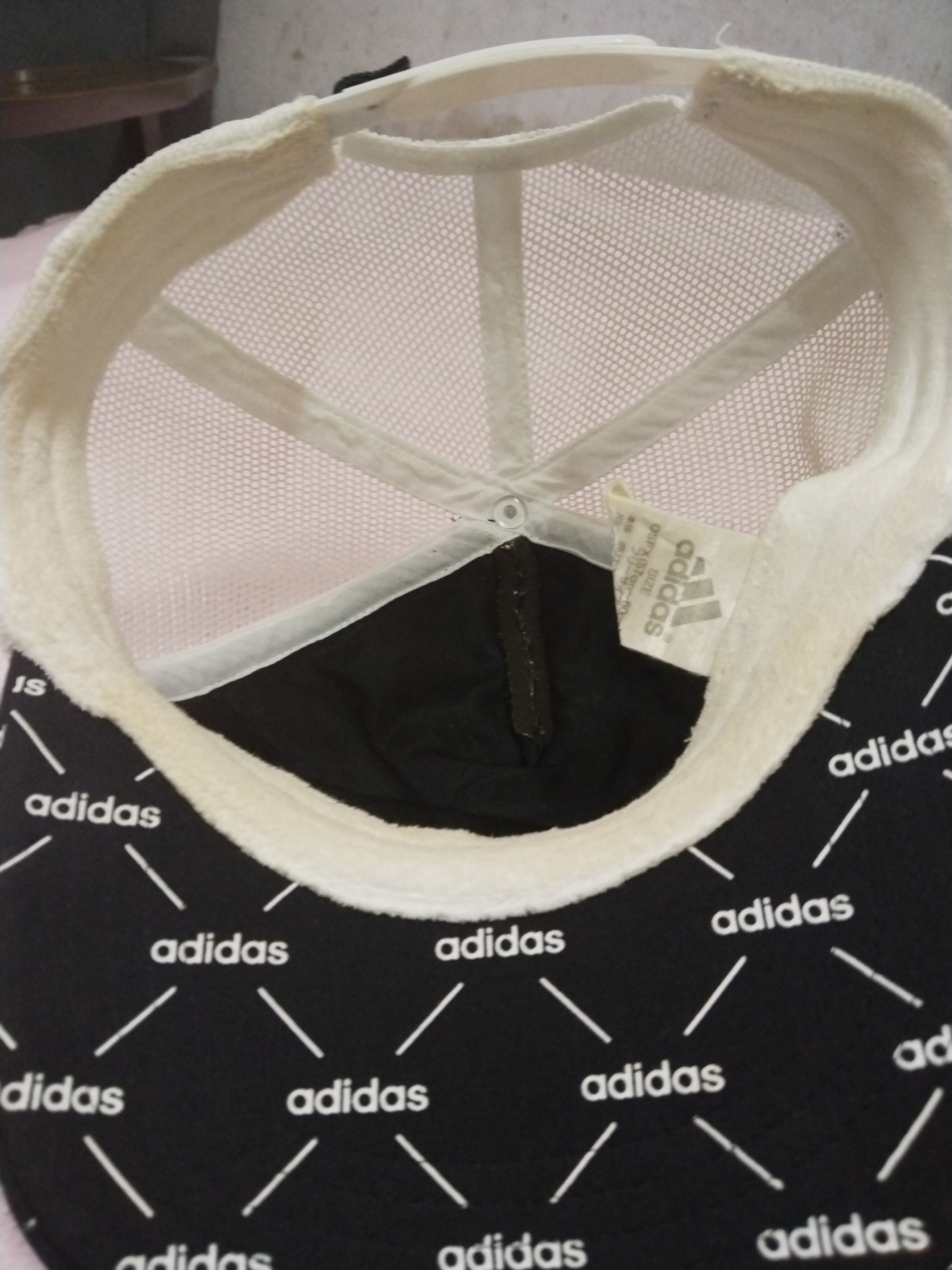 Adidas VINTAGE ADIDAS MONOGRAM 3 STRIPE TRUCKER HAT Size ONE SIZE - 7 Thumbnail