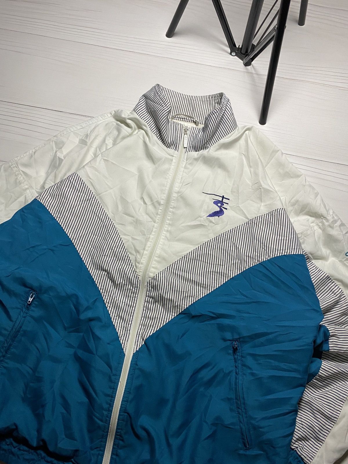 Adidas × Vintage Vintage Adidas Stefan Edberg tennis box fit track jacket Size US M / EU 48-50 / 2 - 25 Thumbnail