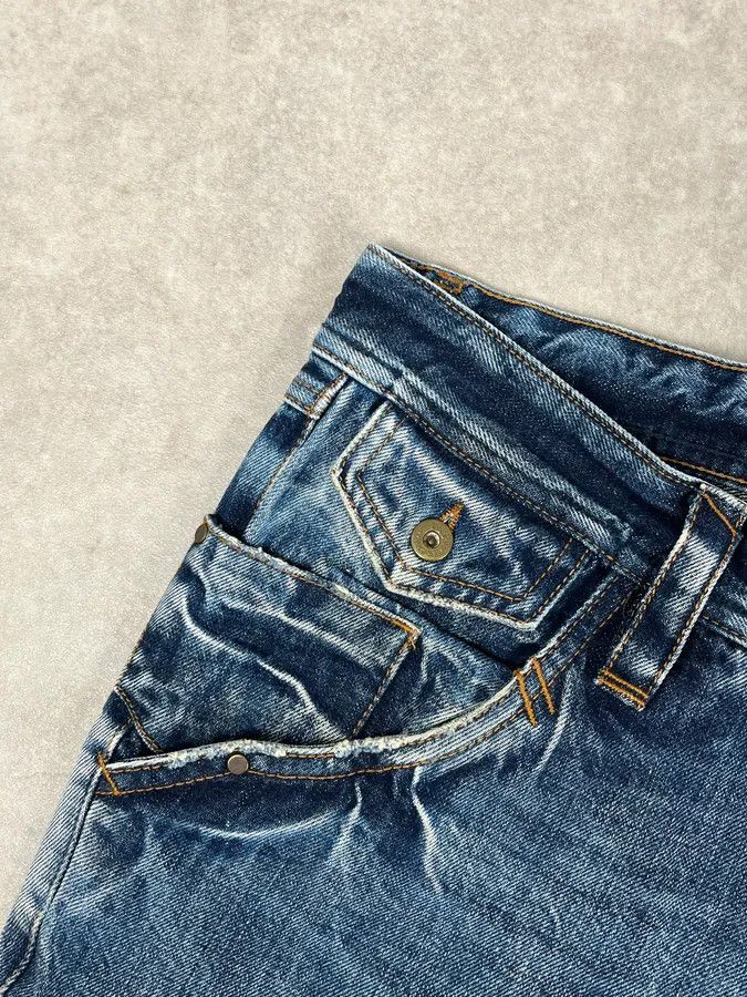 Dolce & Gabbana 2000s Dolce & Gabbana Blue Denim Washed Slim Jeans Size US 31 - 9 Thumbnail