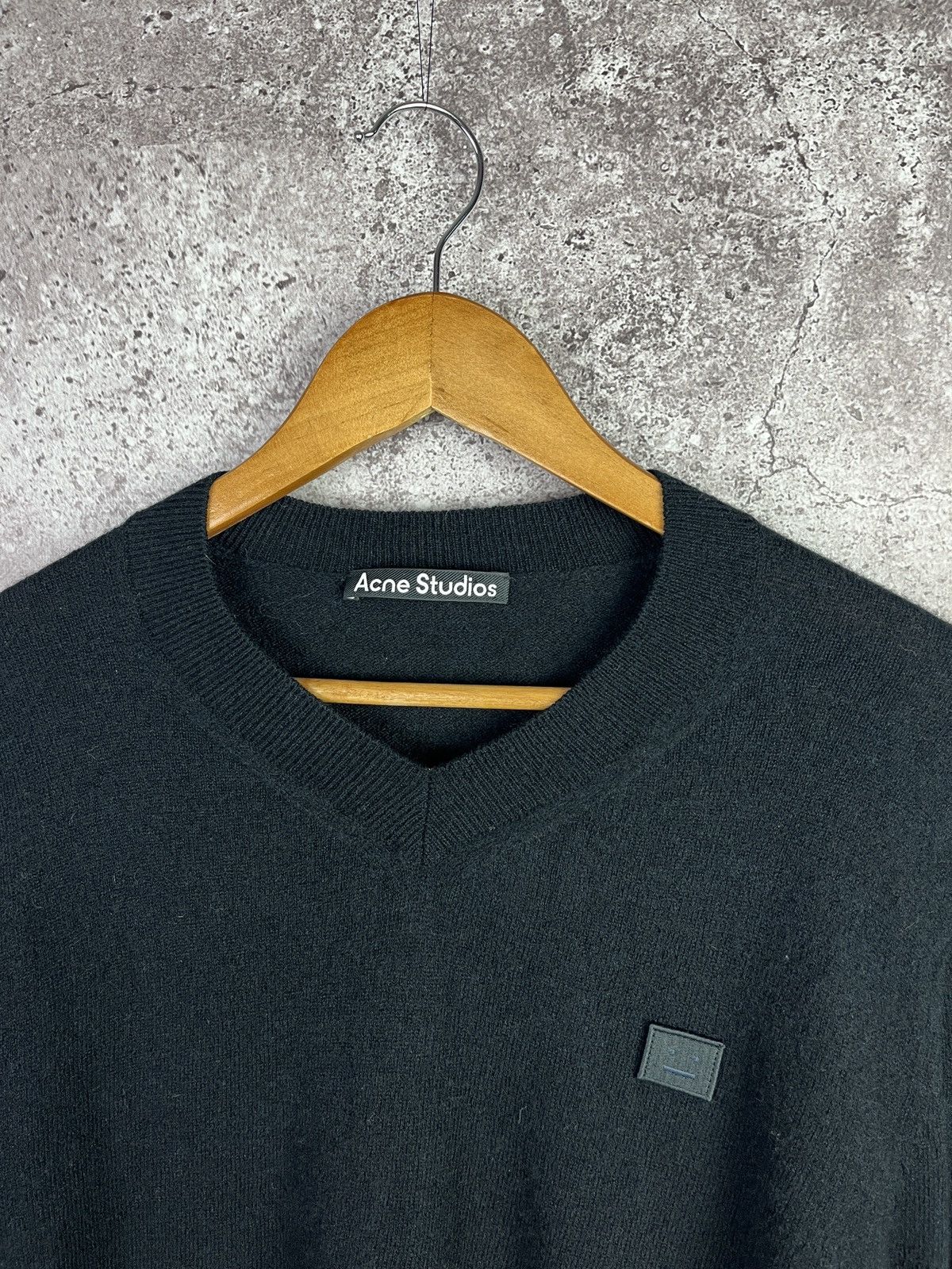 Acne Studios Nash Face Wool Sweater Jumper Pullover Size US XL / EU 56 / 4 - 3 Thumbnail