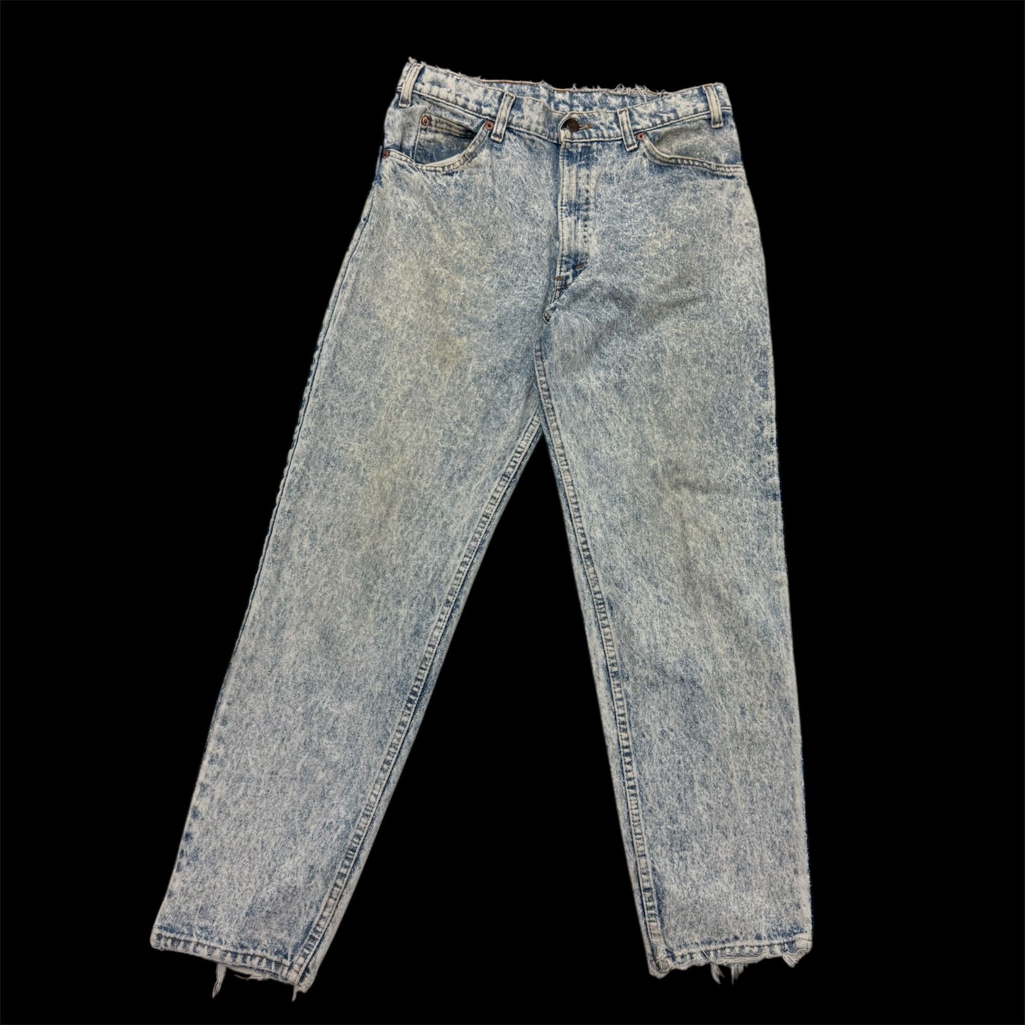 Levi's Vtg Levis ACID WASH Blue Jeans STREETWEAR Pants Size US 33 - 1 Thumbnail
