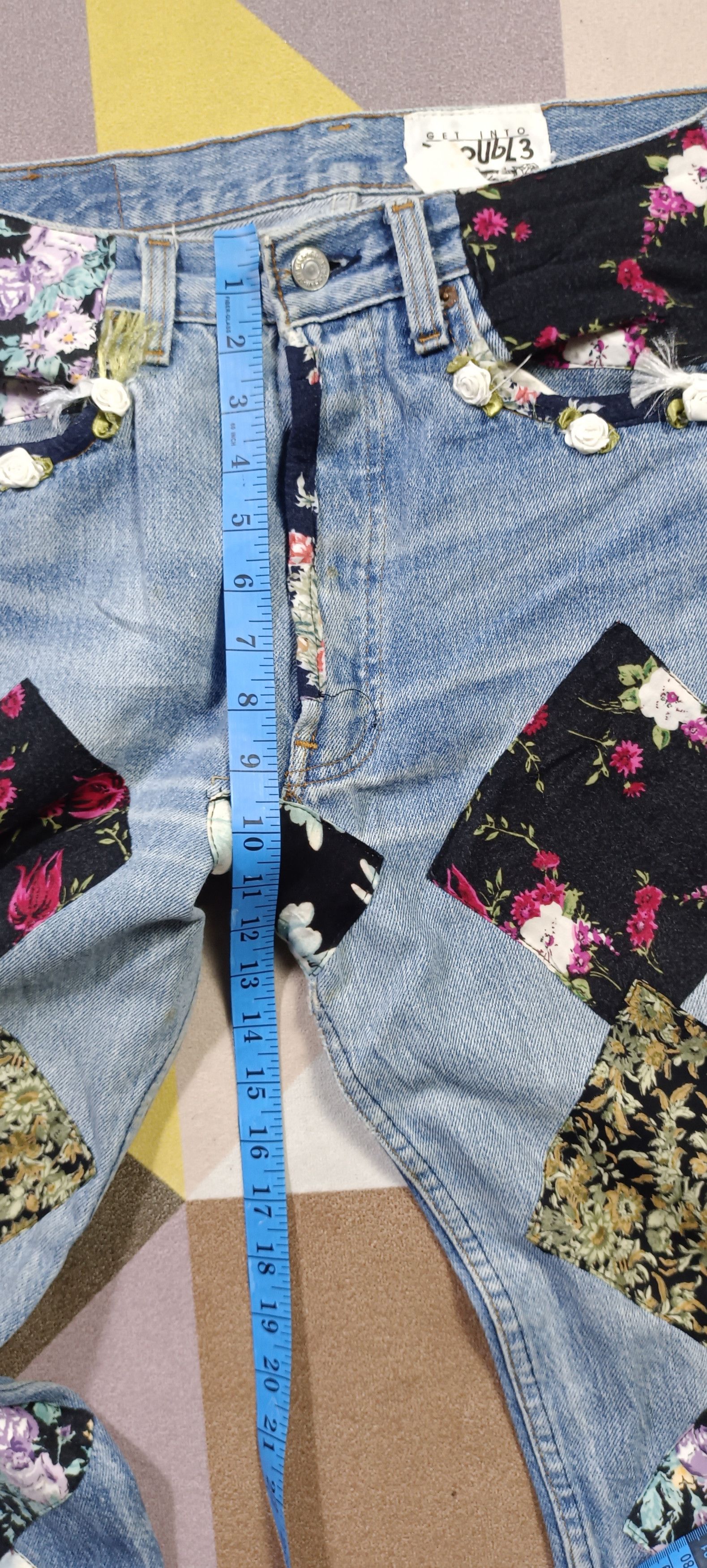 Levi's Levi's "Get Into Troubl 3" Patch Work Denim Size 30" / US 8 / IT 44 - 15 Thumbnail