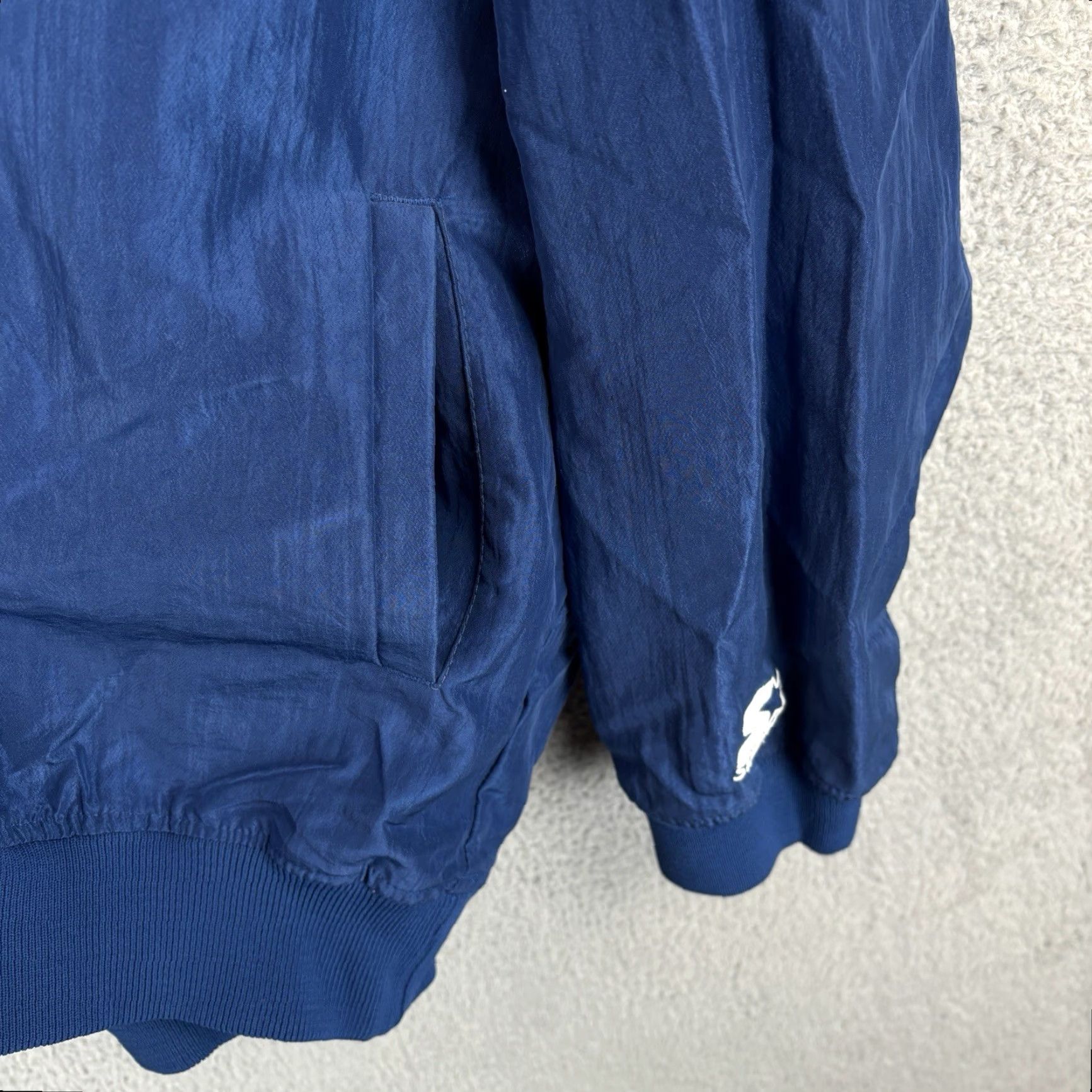 Starter VINTAGE Starter Windbreaker Mens XL Navy Blue Pullover Jacket 90s Made USA Sports Activewear Size US XL / EU 56 / 4 - 5 Thumbnail