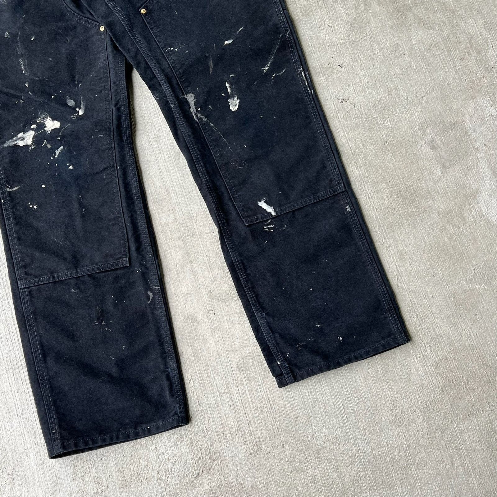 Carhartt × Vintage Carhartt black double knee work wear carpenter pants Size US 28 / EU 44 - 3 Thumbnail