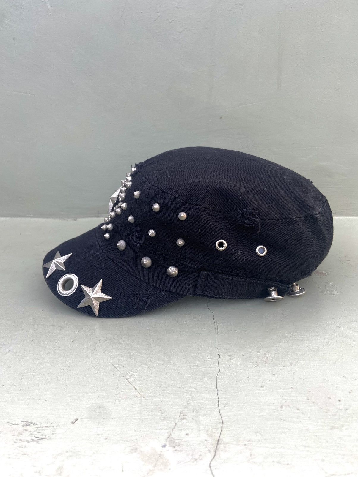 If Six Was Nine 2000s EGOIST punk big star studded ifsix patrol hat Size ONE SIZE - 6 Thumbnail