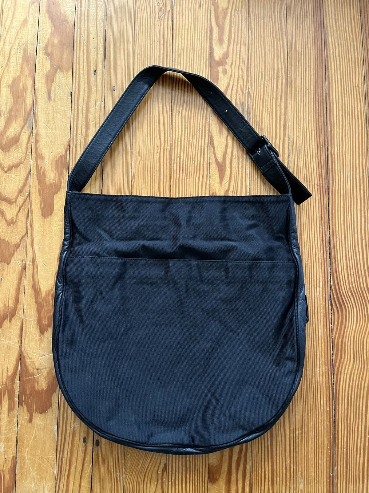 Yohji Yamamoto Yohji Yammamoto Ysaccs Bucket Bag Leather / Twill Black Size ONE SIZE - 2 Thumbnail