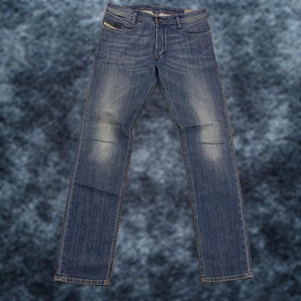 Diesel Diesel Iakop Denim Jeans Men’s 32x34 Stretch Regular Slim Tapered Blue 0807S Size US 32 / EU 48 - 1 Thumbnail