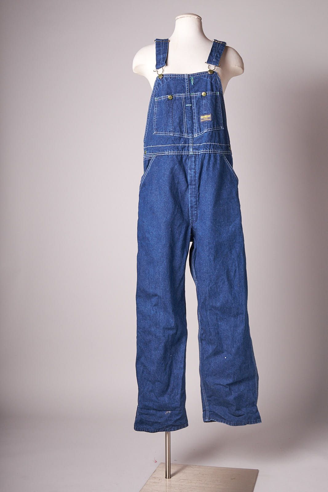 image of 1980S Vintage Oshkosh Blue Denim Overalls, Men's (Size 36)