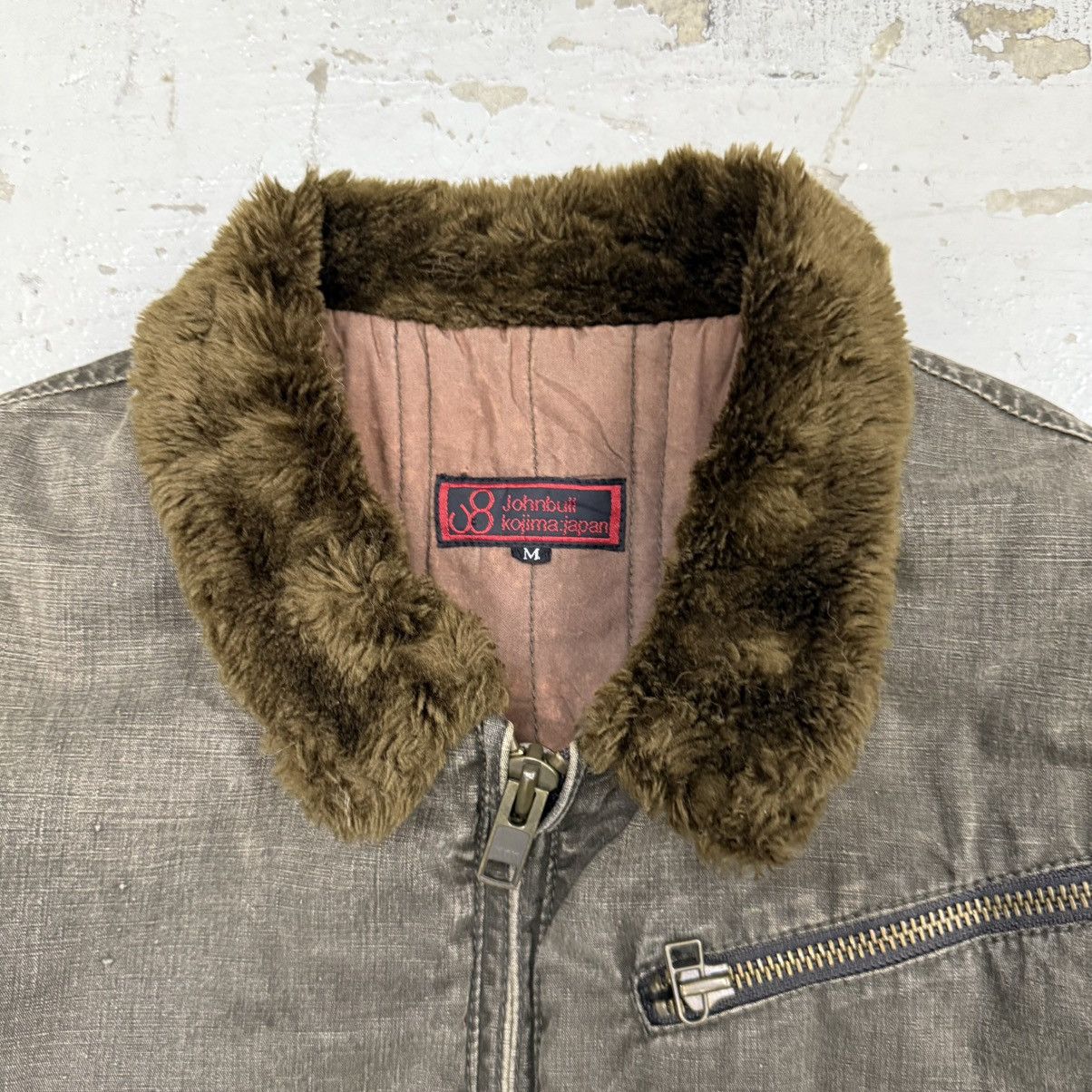 Johnbull JohnBull Kojima Denim Pilot Flight Shearling Fur Jacket Size US M / EU 48-50 / 2 - 3 Thumbnail