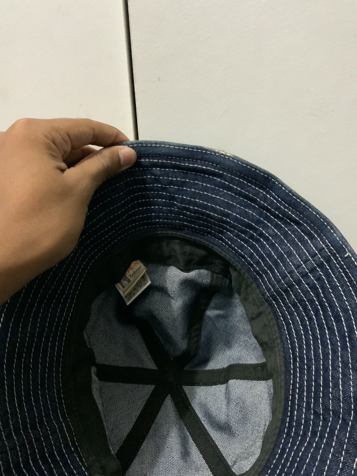 Vintage Line-N Knitwear Carillon Denime Bucket Hat Size ONE SIZE - 8 Thumbnail