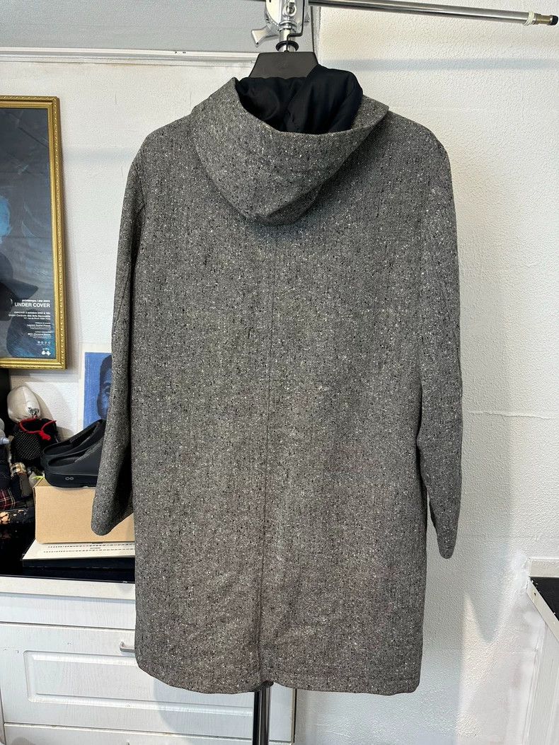 Yohji Yamamoto yohji yamamotoSnow pattern coarse fabric hooded coat 2502-N Size US M / EU 48-50 / 2 - 6 Thumbnail