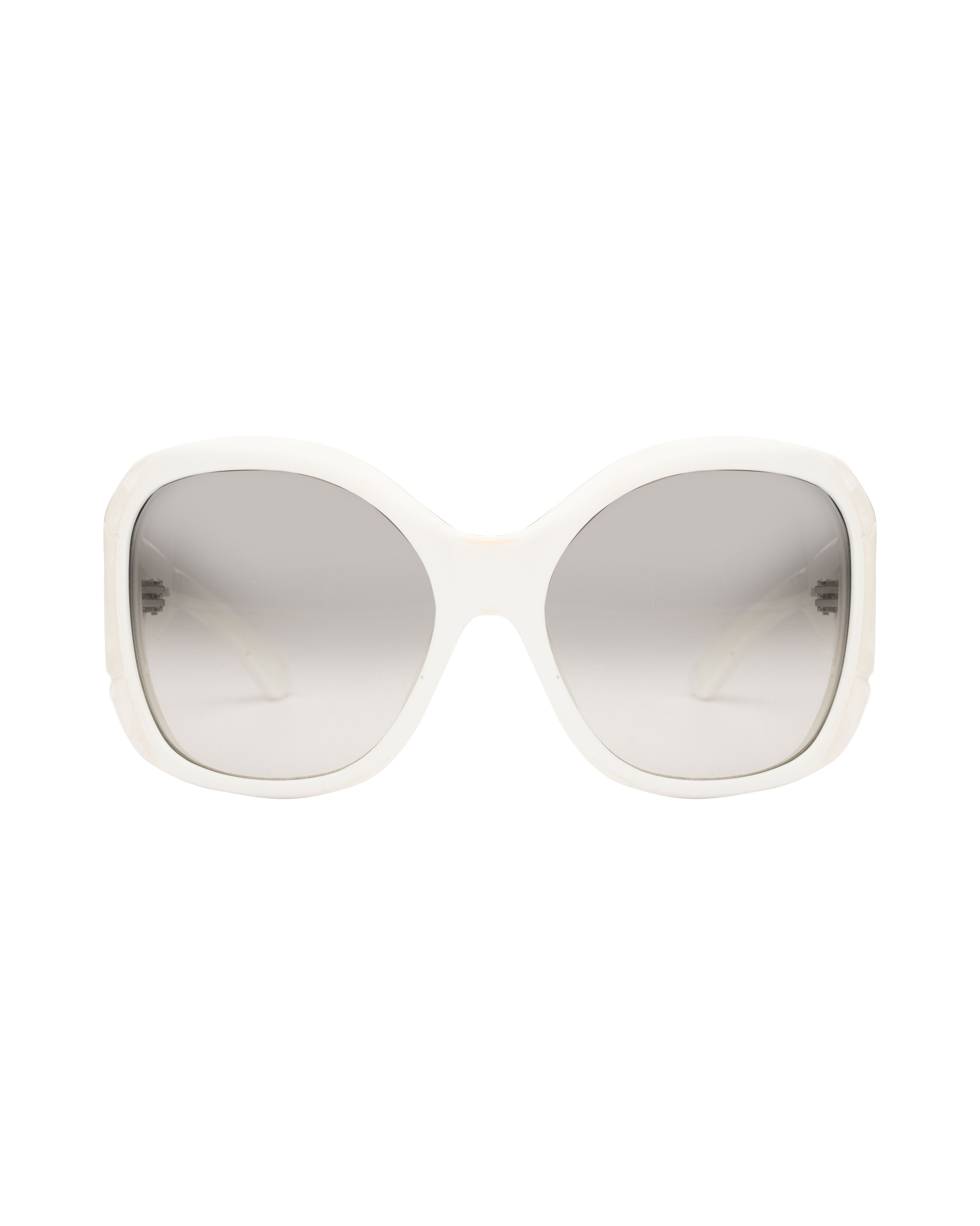Diesel Diesel '00s White Pearlescent Oversized Sunglasses Size ONE SIZE - 2 Thumbnail