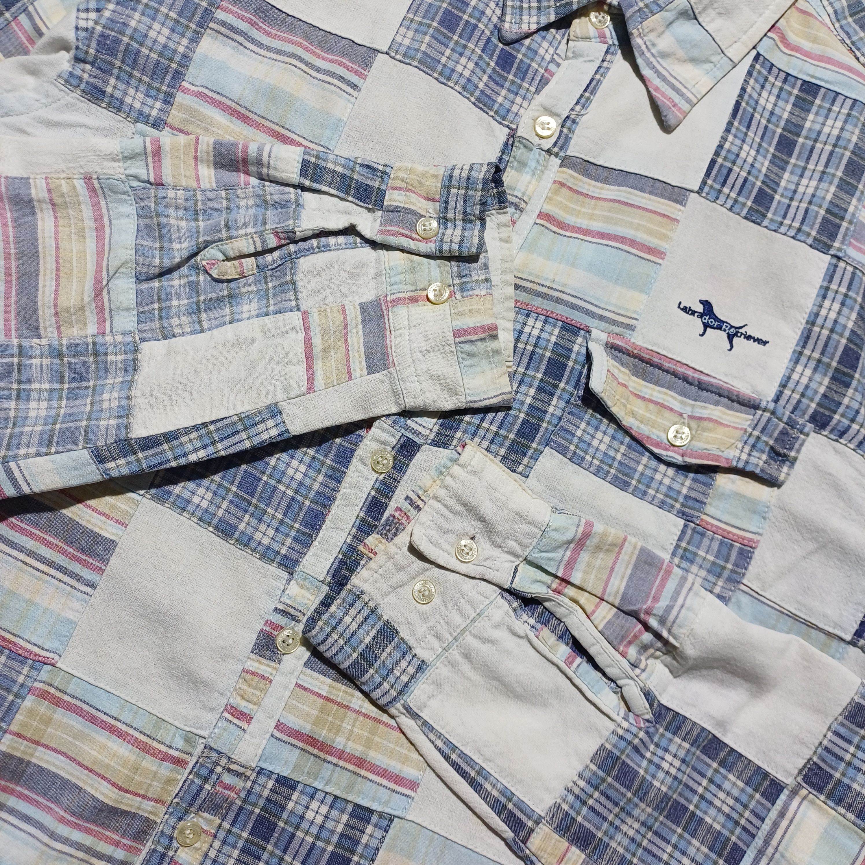 Japanese Brand Labrador Retriever Patchwork Shirt Size US L / EU 52-54 / 3 - 5 Thumbnail