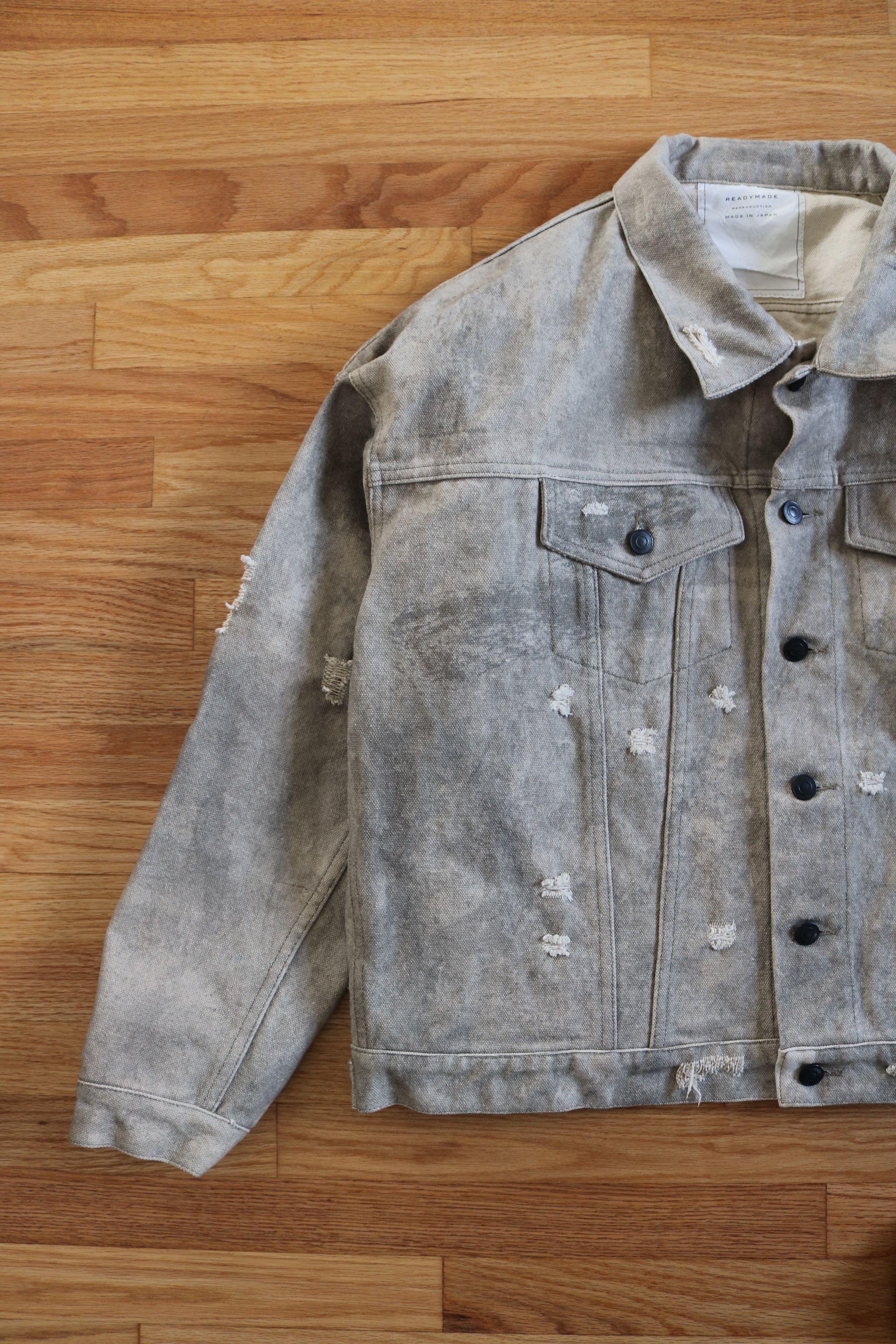 READYMADE ReadyMade Distressed Oversized Work Jacket | Grailed