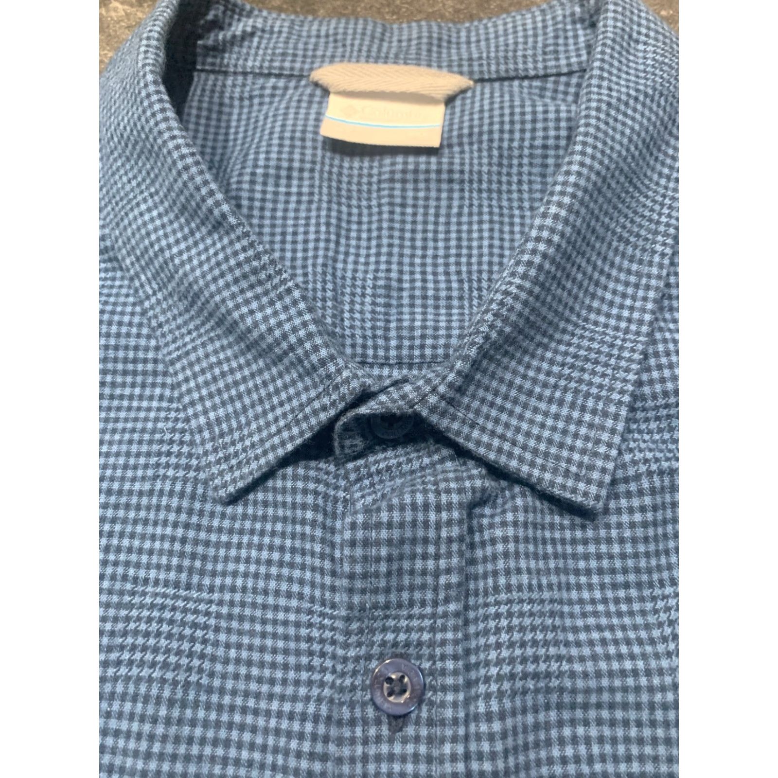 Vintage COLUMBIA Glenplaid Blue Button-Up Shirt 2XL Regular Long Sleeve Mens Size US XXL / EU 58 / 5 - 4 Thumbnail