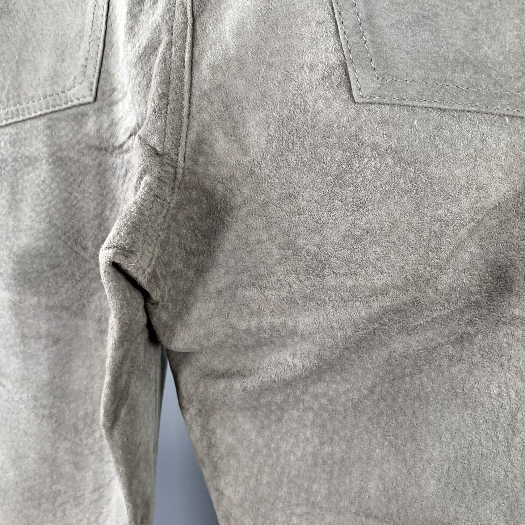Dolce & Gabbana DOLCE & GABBANA Pants Size 32 Grey Suede Straight Casual Five Pockets Size US 32 / EU 48 - 3 Thumbnail