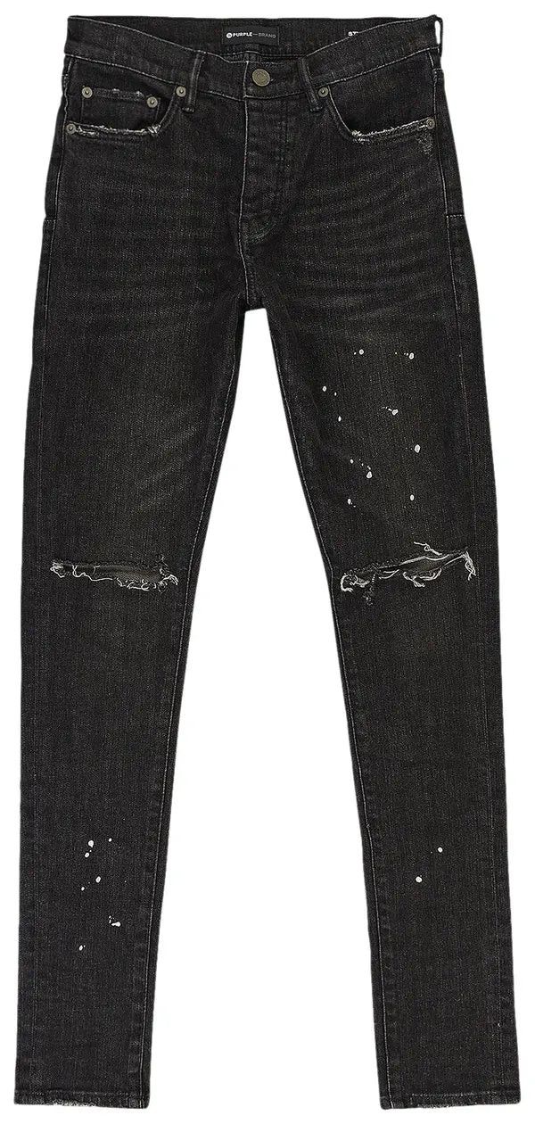 Purple Brand Over Spray Skinny Jeans Black Size US 32 / EU 48 - 1 Thumbnail