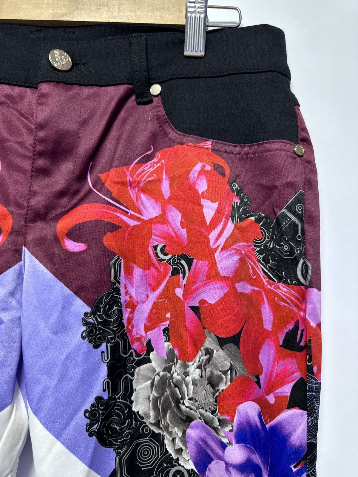 Versace Jeans Couture Versace Floral All Over Print Comfort Casual Pants Size 28" / US 6 / IT 42 - 5 Thumbnail