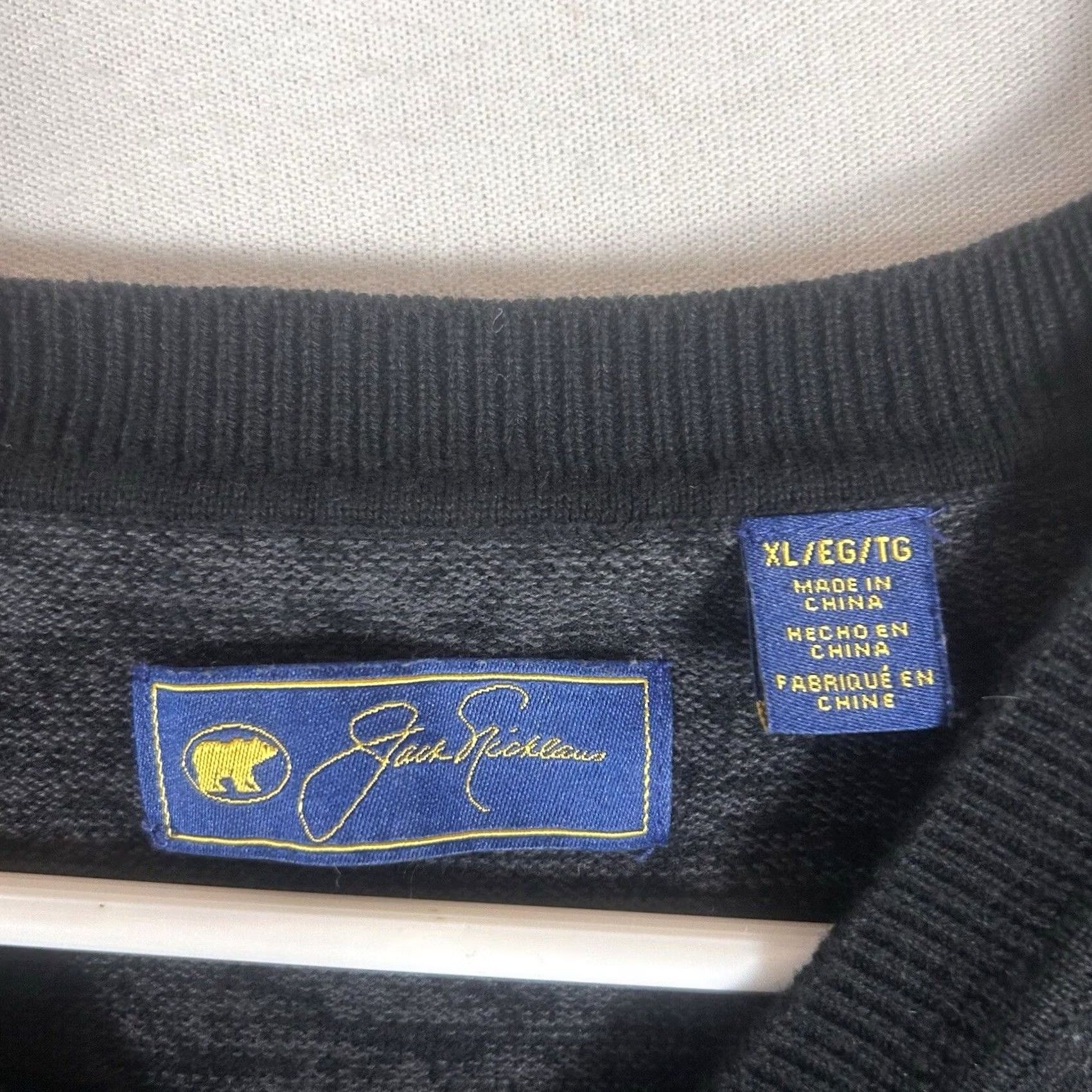 Vintage Jack Nicklaus Golf Sweater Vest Mens XL Dark Gray V-Neck Pullover Casual Knit Sleeveless Size US XL / EU 56 / 4 - 3 Thumbnail
