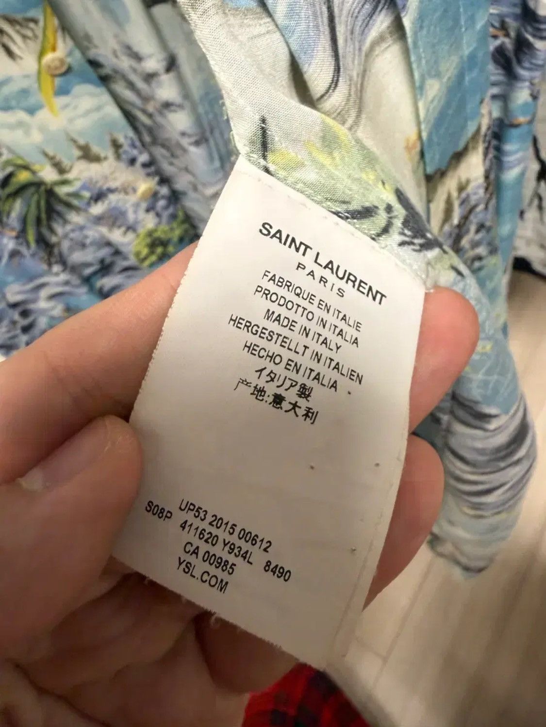 Saint Laurent Paris Saint Laurent Hawaiian Button Shirt Size US XL / EU 56 / 4 - 5 Thumbnail