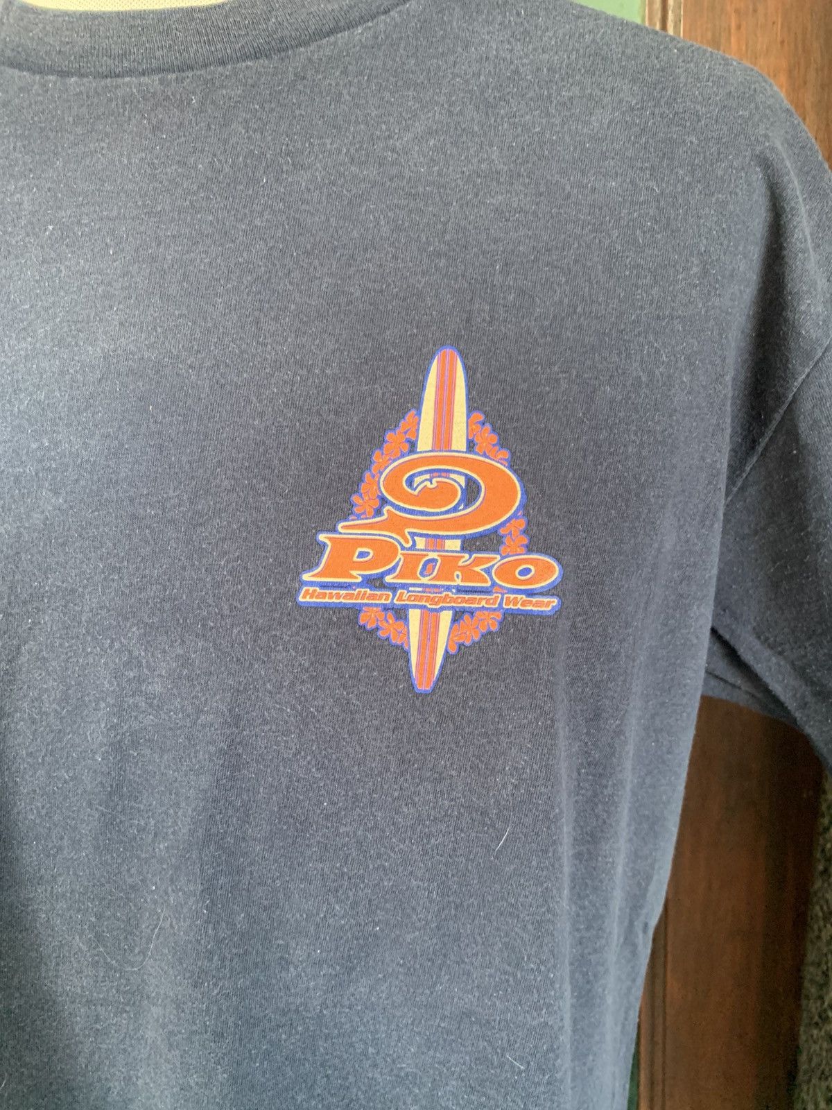 Vintage Vintage 90s Piko Hawaiian Longboard Wear/ Surfing T Shirt Size US L / EU 52-54 / 3 - 6 Thumbnail
