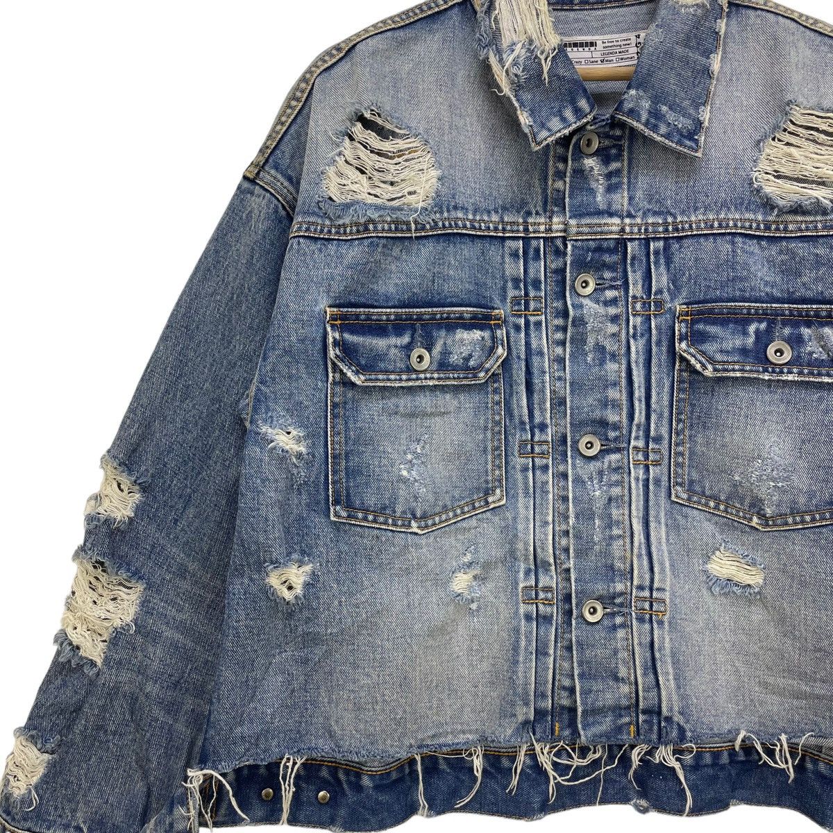 Other Super Distressed Trucker Jacket Type 2 Style In Tokyo Size US M / EU 48-50 / 2 - 4 Thumbnail