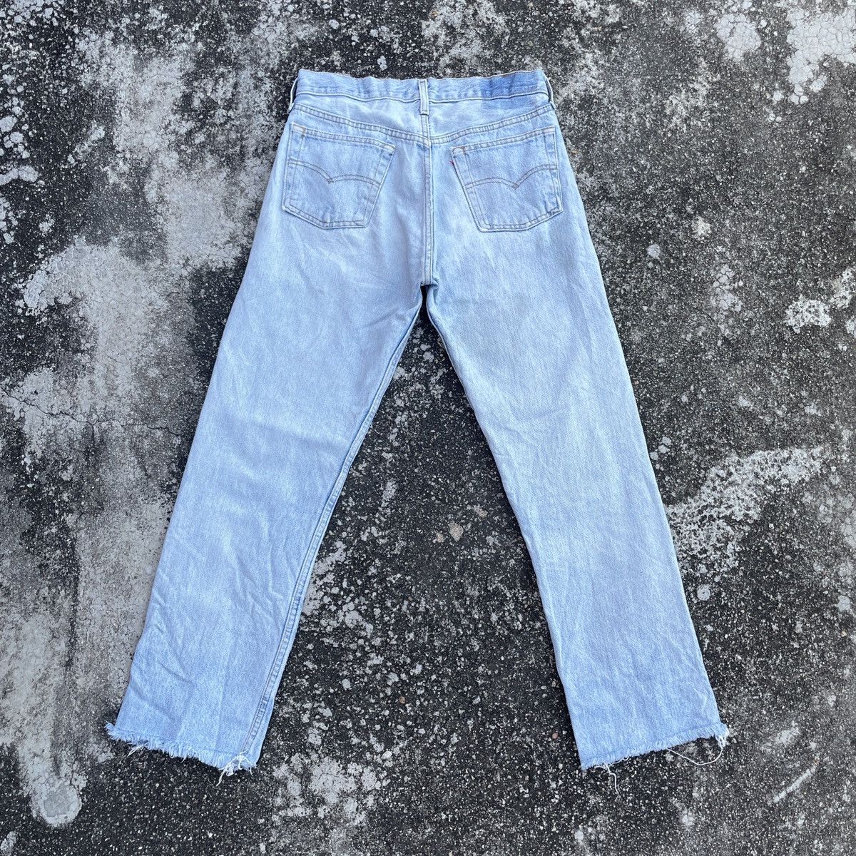 Vintage 80s Levis Button 524 Distressed Denim Jeans