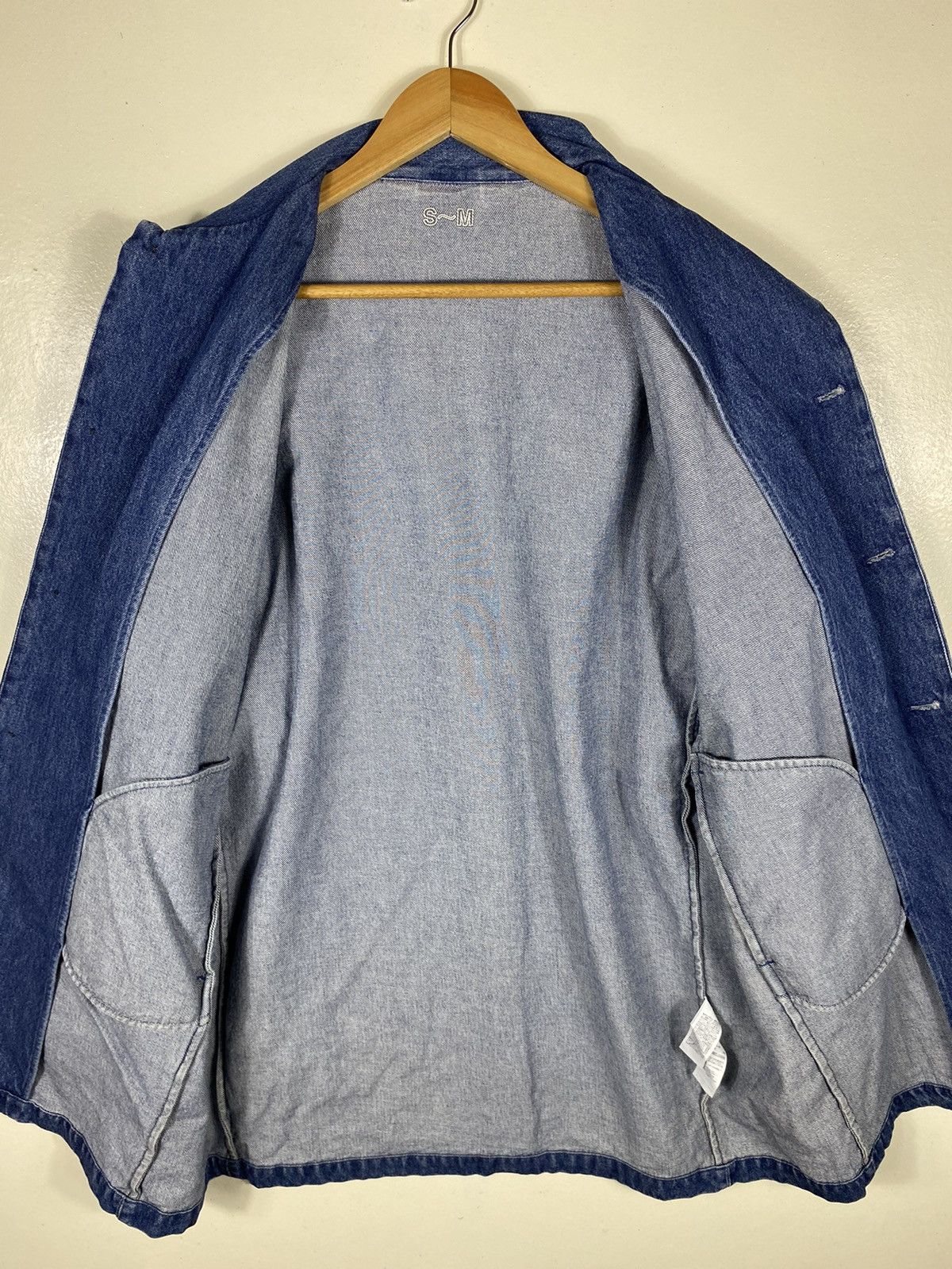 Japanese Brand × Vintage No Brand Denim Plain Button Jacket Size US XL / EU 56 / 4 - 5 Thumbnail