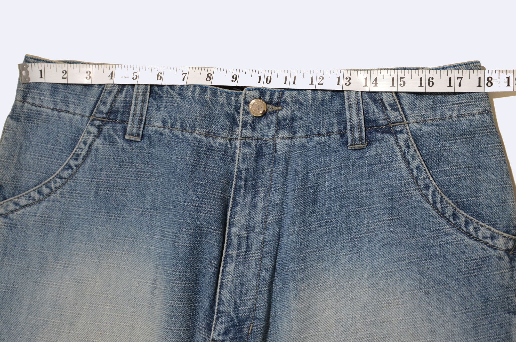 Phat Farm [Color Defects] PF Jorts Denim Shorts 90s Hiphop Streetwear Size US 34 / EU 50 - 9 Thumbnail