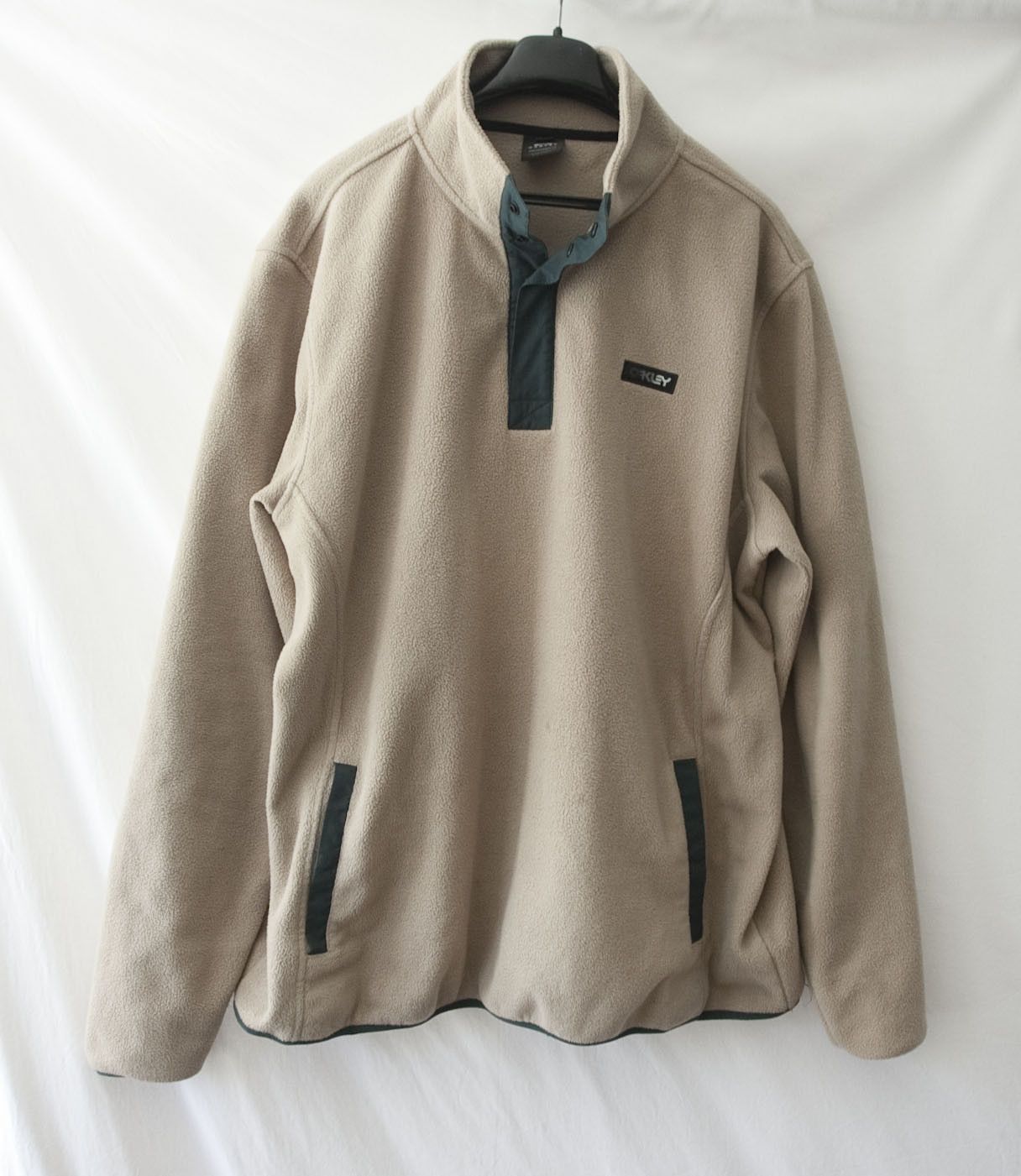 Oakley Oakley Fleece Jacket Size 2XL Pale Brown Snap Button Size US XXL / EU 58 / 5 - 1 Thumbnail