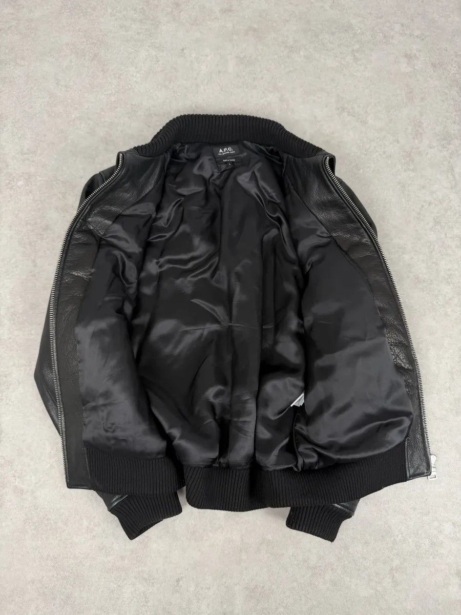 A.P.C. A.P.C. Black Calfskin Leather Jacket Size US L / EU 52-54 / 3 - 9 Thumbnail