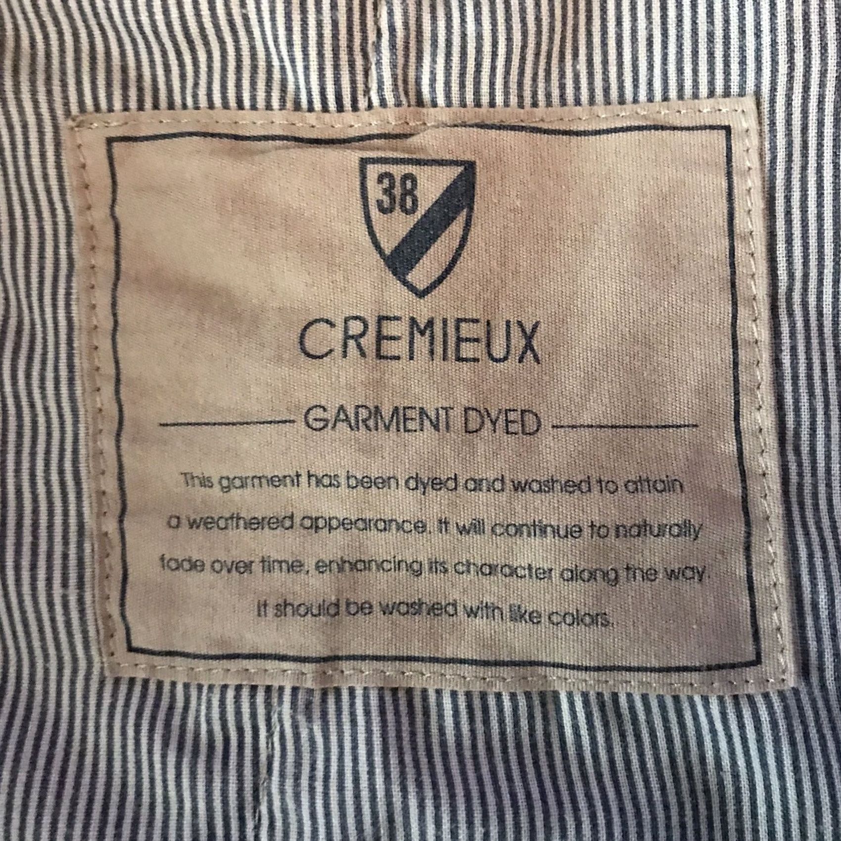 Cremieux Cremieux Madison Shorts Mens 52 Khaki Flat Front Inseam 10 Garment Dyed Beige Casual Grown Men Size US 36 / EU 52 - 4 Thumbnail