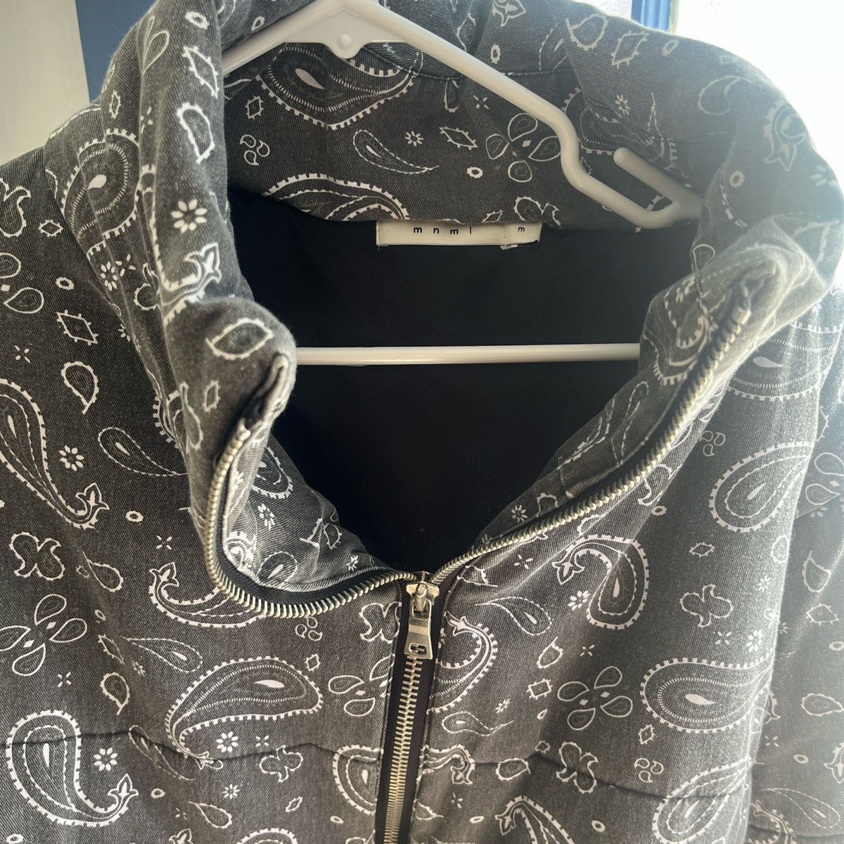 MNML Mnml Grey Paisley Jacket Size US M / EU 48-50 / 2 - 3 Thumbnail