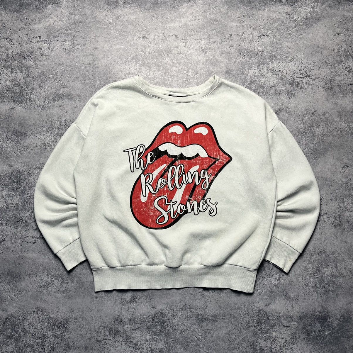 Band Tees × The Rolling Stones The Rolling Stones Big Logo Sweatshirt Rock Band Size S / US 4 / IT 40 - 1 Thumbnail