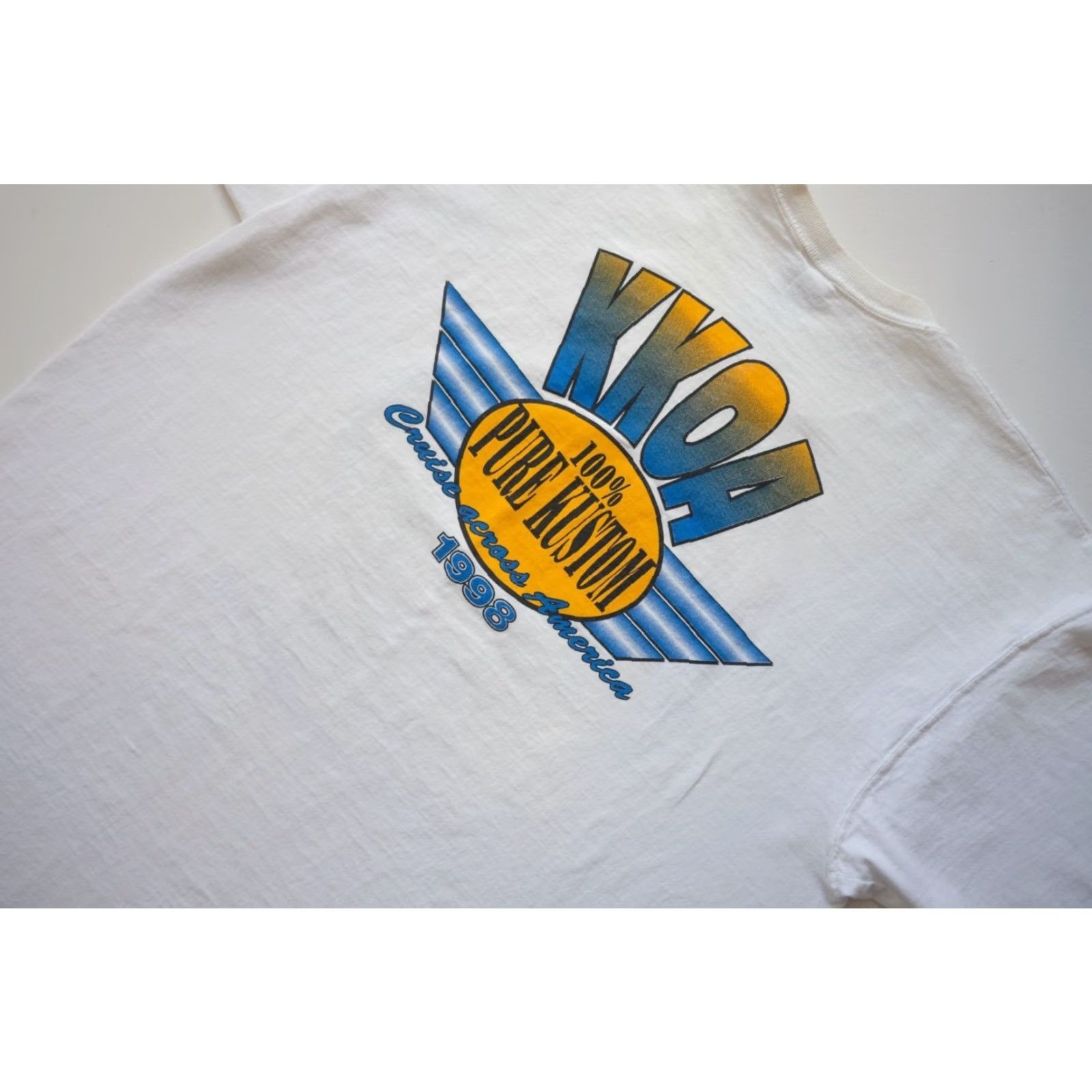 Fruit Of The Loom VINTAGE Fruit of the Loom 90s T-Shirt Men's XL White Cotton Short Sleeve Crew Neck Cars Hot Rod Fort Smith Arkansas Graphic - 1998 Size US XL / EU 56 / 4 - 5 Thumbnail